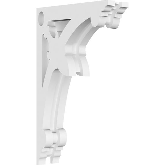 1 7/8"W x 6"D x 10"H Sellek Architectural Grade PVC Corbel