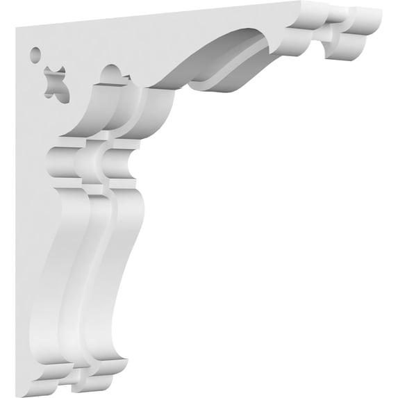 1 7/8"W x 6"D x 6"H Heath Architectural Grade PVC Corbel
