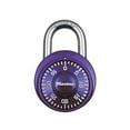 thumbnail image 1 of 1-7/8in (48mm) Wide Combination Dial Padlock with Aluminum Cover; Purple, 1 of 5