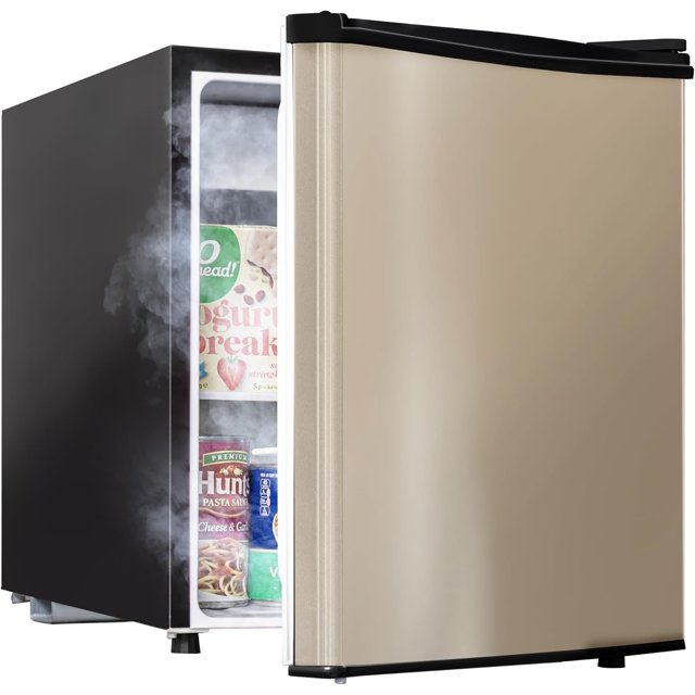 1.7 Cu.Ft Mini Fridge with Freezer Low Noise Compact Refrigerator