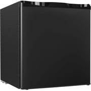 1.7 Cu.Ft Mini Fridge with Freezer, Single Reversible Door Compact Refrigerator, Adjustable Thermostat&Energy Saving Mini Fridge for Bedroom, Dorm, Office, Low Noise, Black