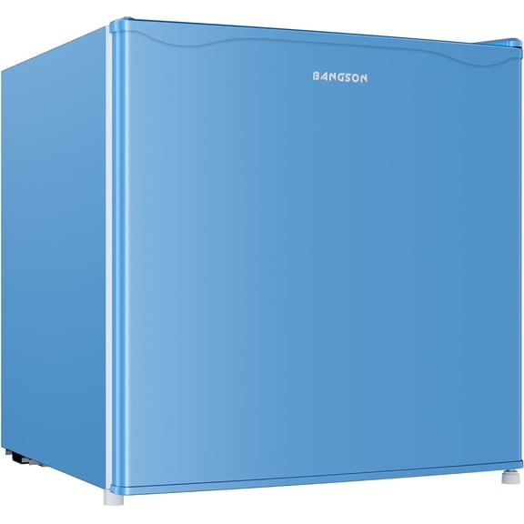 1.7 Cu.Ft Mini Fridge with Freezer, Compact Single Door Refrigerator - Energy Saving, Low Noise - Perfect for Office, Apartment, Dorm, Bedroom,Blue