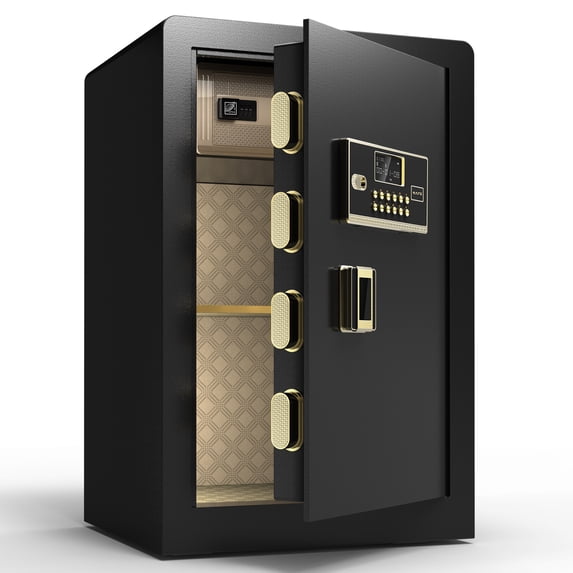 6.0 Cubic Feet Safe Box, Enyopro Digital Security Safe Box with Fireproof and Waterproof Bag, Large Double-door Coin-operated Safe for Home, Office and Hotel