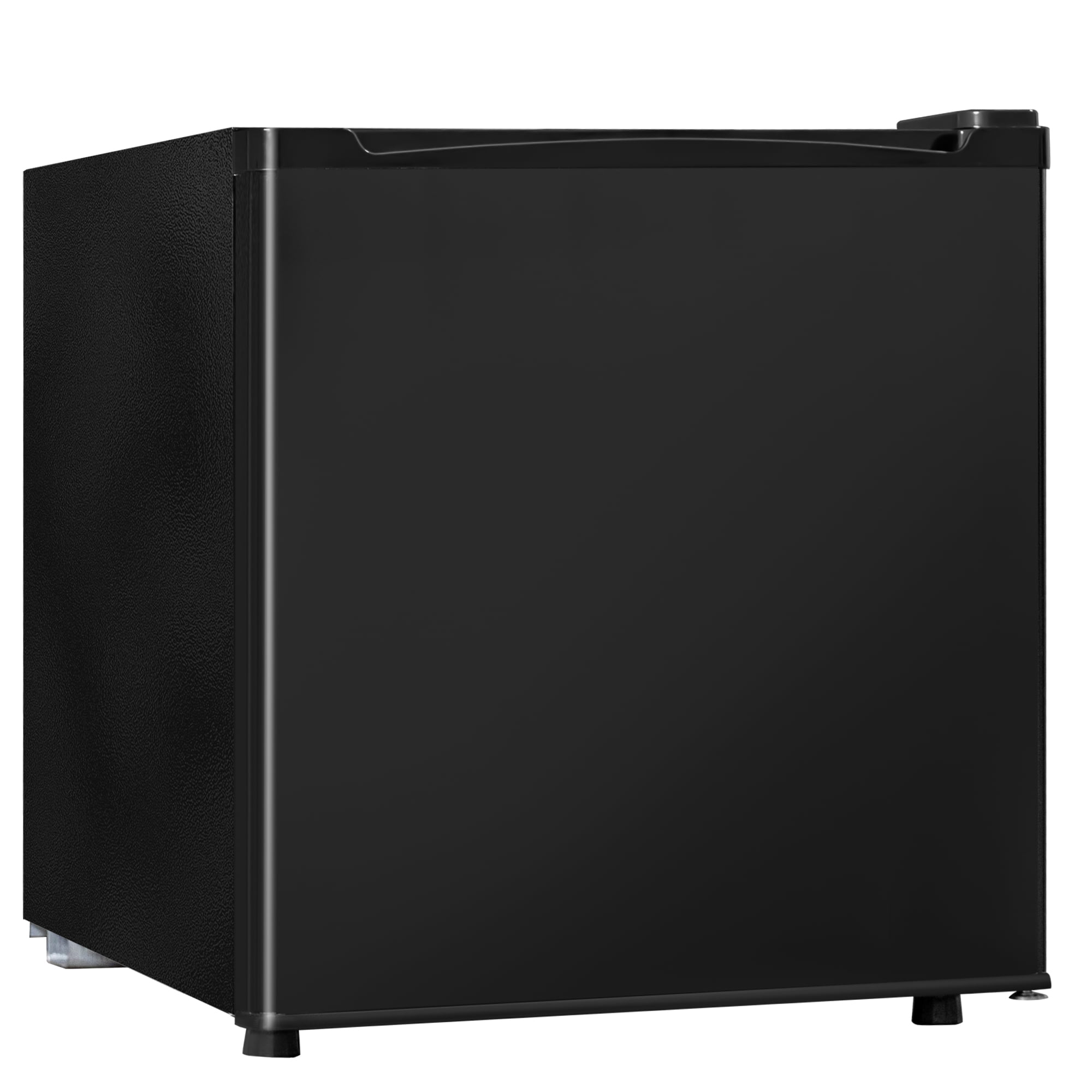 Manastin 1.7 Cubic ft. Toughened Glass Mini Fridge with Freezer, Black