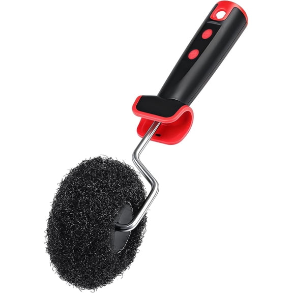 1.7" Drywall Corner Compound Roller Nylon Corner Edger Paint Roller 5.9 Inch Handle for Drywall Mud and Paint Application