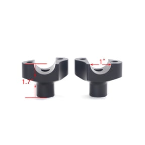 1.7" Handlebar Risers for Harley Dyna Street Bob Softail Sportster Super Glide Low Rider