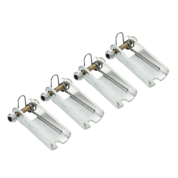 1.7 Inch Hook Safety Latch Kit, Metal Towing Hitch Replacement, Silver, 4 Pack