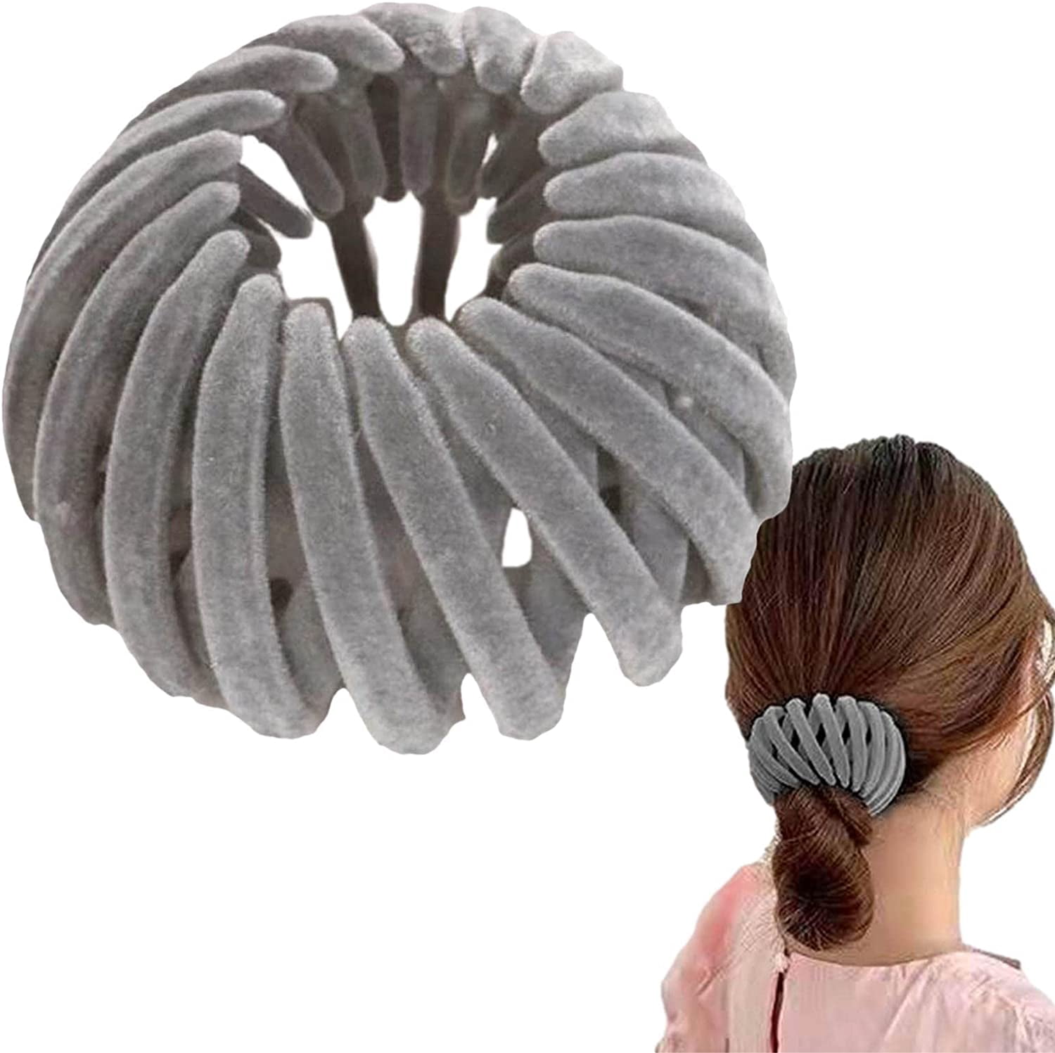 1/7 Pcs Hair Clips for Women Bird Nest Magic Hair Clip Set Velvet