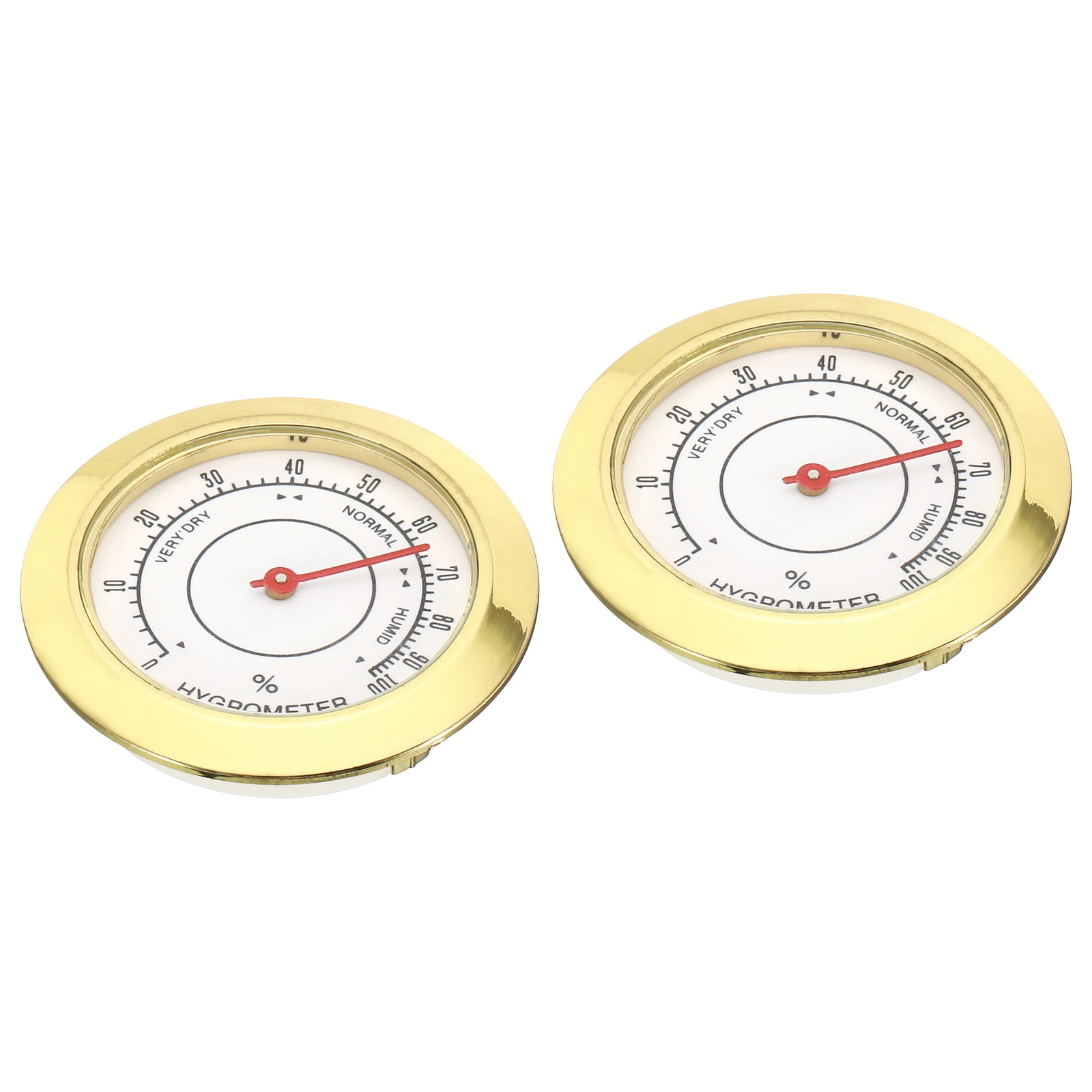 1.7" Round Indoor Outdoor Hygrometer No Battery Required Mini Humidity