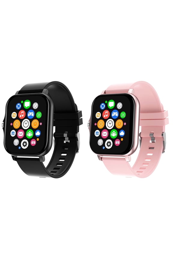 1.7" Smart Watch for Men Women,Bluetooth Call and Fitness Tracker,IP67 Waterproof,Compatible iOS Android,AI Control,3 Days Use,Multiple Languages