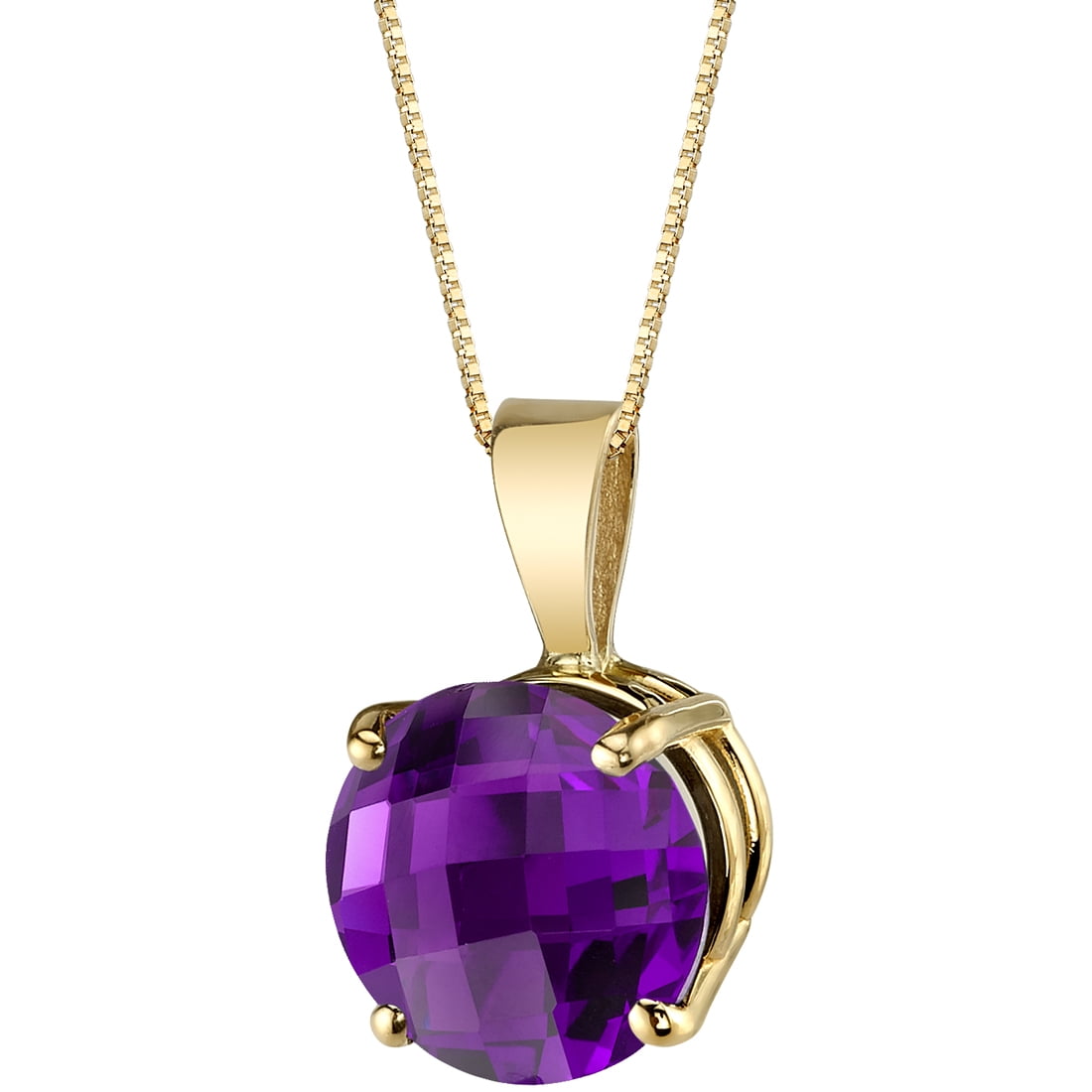 Art Deco Filigree Necklace With Purple Amethyst in White Gold – SOLITAIRE  JEWELERS