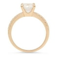 thumbnail image 1 of 1.71 ct Round Cut White Sapphire Solitaire with Accents Engagement Ring for Women in 18K Yellow Gold, 1 of 2