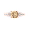 thumbnail image 1 of 1.71 ct Round Cut Yellow Moissanite Solitaire with Simulated Diamond Accents 18K Rose Gold Womens Engagement Ring, 1 of 5