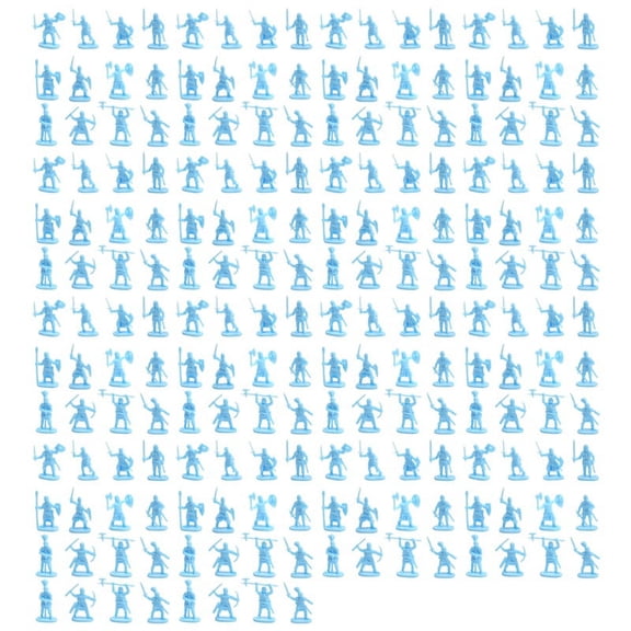 1:72 200/Set Plastic Ancient Figures Toy Soldiers Men Swordsman Action Figure DIY War Scene Toys Blue