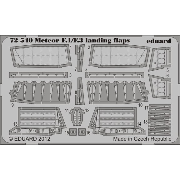1/72 Aircraft- Meteor F1/F3 Landing Flaps for DML