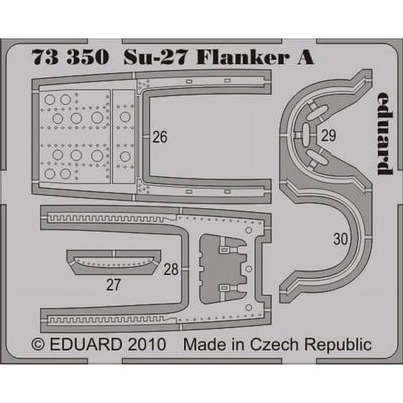 1/72 Aircraft- Su27 Flanker A for ICM (Painted Self Adhesive)