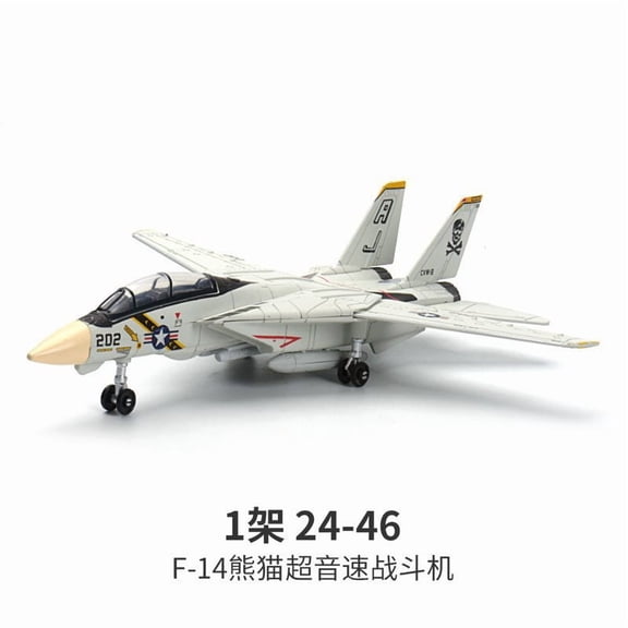 1:72 Creative Military Series Building Blocks New Black F14 Panda Multi Purpose Supersonic Fighter Model Toys For Kids Xmas Gift