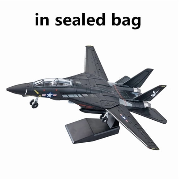 1:72 Creative Military Series Building Blocks New Black F14 Panda Multi Purpose Supersonic Fighter Model Toys For Kids Xmas Gift