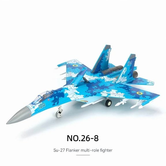 1:72 Creative Military Series Sukhoi Su-27 Flanker Fighter Building Blocks Multi-Role Heavy Jet Model Toys For Boys Xmas Gifts