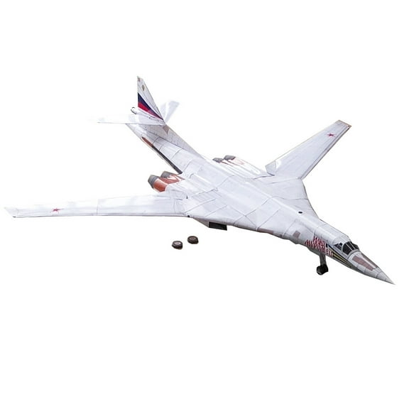 1/72 Display Toy Intricate Tupolev Tu-160 Black Jack Bomber Paper Model DIY Craft Set for Collectors APPLAYERR Spare Part