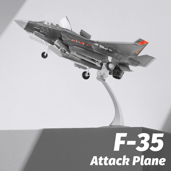 1/72 F35B Lightning II Attack Fighter Plane Metal Aircraft Model Military Airplane Model Diecast Plane Model for Collection or Gift