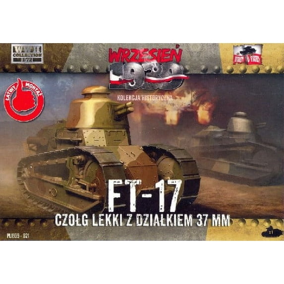 1/72 FT17 Light Tank w/Round Turret & 37mm Gun