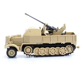 1:72 Half-track Armored Vehicle Unassembled Plastic Military Armored Vehicle Armored Vehicle Collection
