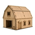 thumbnail image 1 of 1/72 Handmade Miniature House for Architecture Model Model Railway War Scene barn B, 1 of 8