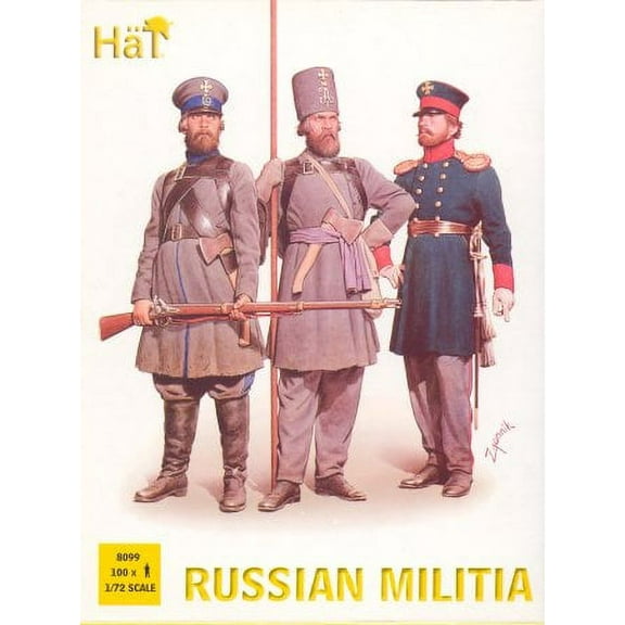 1/72 Napoleonic Russian Militia (100)