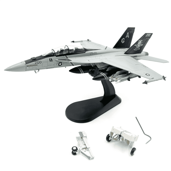 1/72 Scale American F/A-18F Super Hornet Alloy Aircraft Model High Simulation Collectible Display for Aviation Enthusiasts