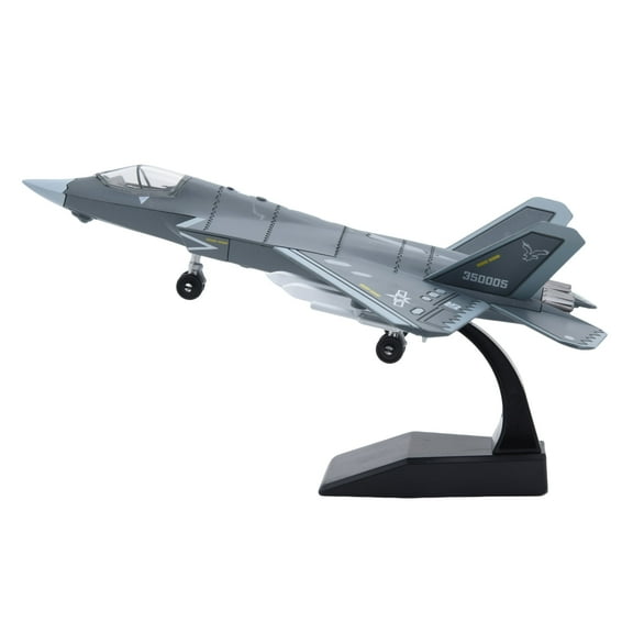 1:72 Scale China J-35 Fighter Jet Quick Build Model Kit with Stand 30PCS DIY Airplane Model Gift for Adults and Kids Collection