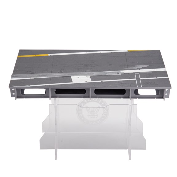 1/72 Scale Display Deck Diorama Module With Acrylic Stand, Large Miniature Platform Scene Base For Scale Vehicle And Aircraft Models, Collector Showcase And Photography Display