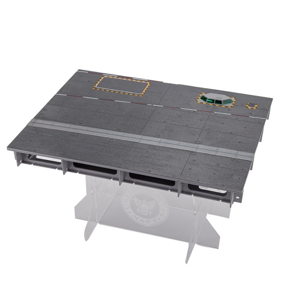 1/72 Scale Display Deck Diorama Module With Acrylic Stand, Large Miniature Platform Scene Base For Scale Vehicle And Aircraft Models, Collector Showcase And Photography Display