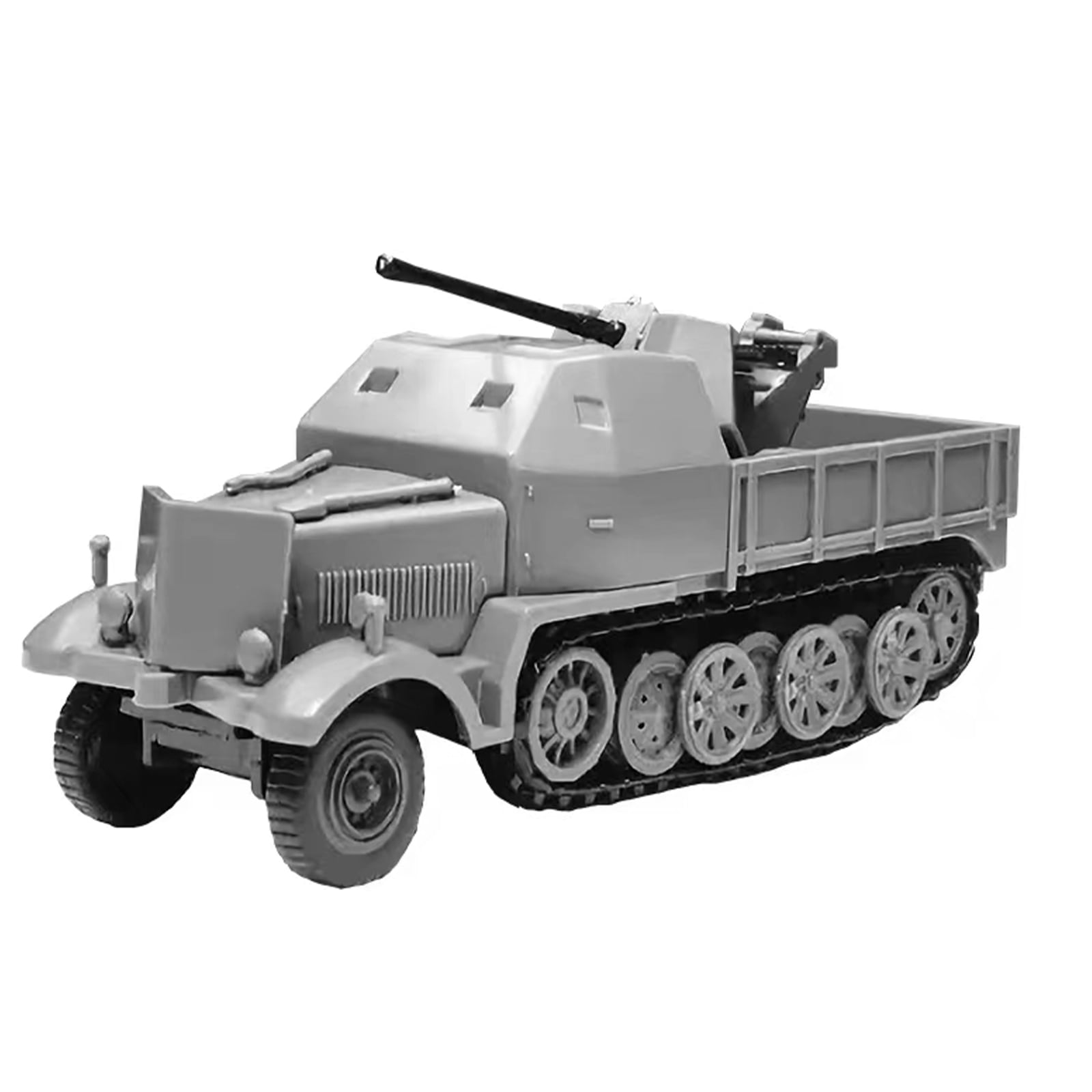 1/72 Scale Half-track Armored Vehicle Unassembled Model