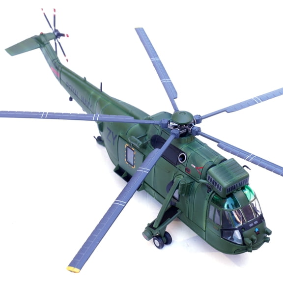 1:72 Scale Royal Navy Sea King HC.4 Helicopter Model Diecast, Perfect Gift for Aviation Lovers
