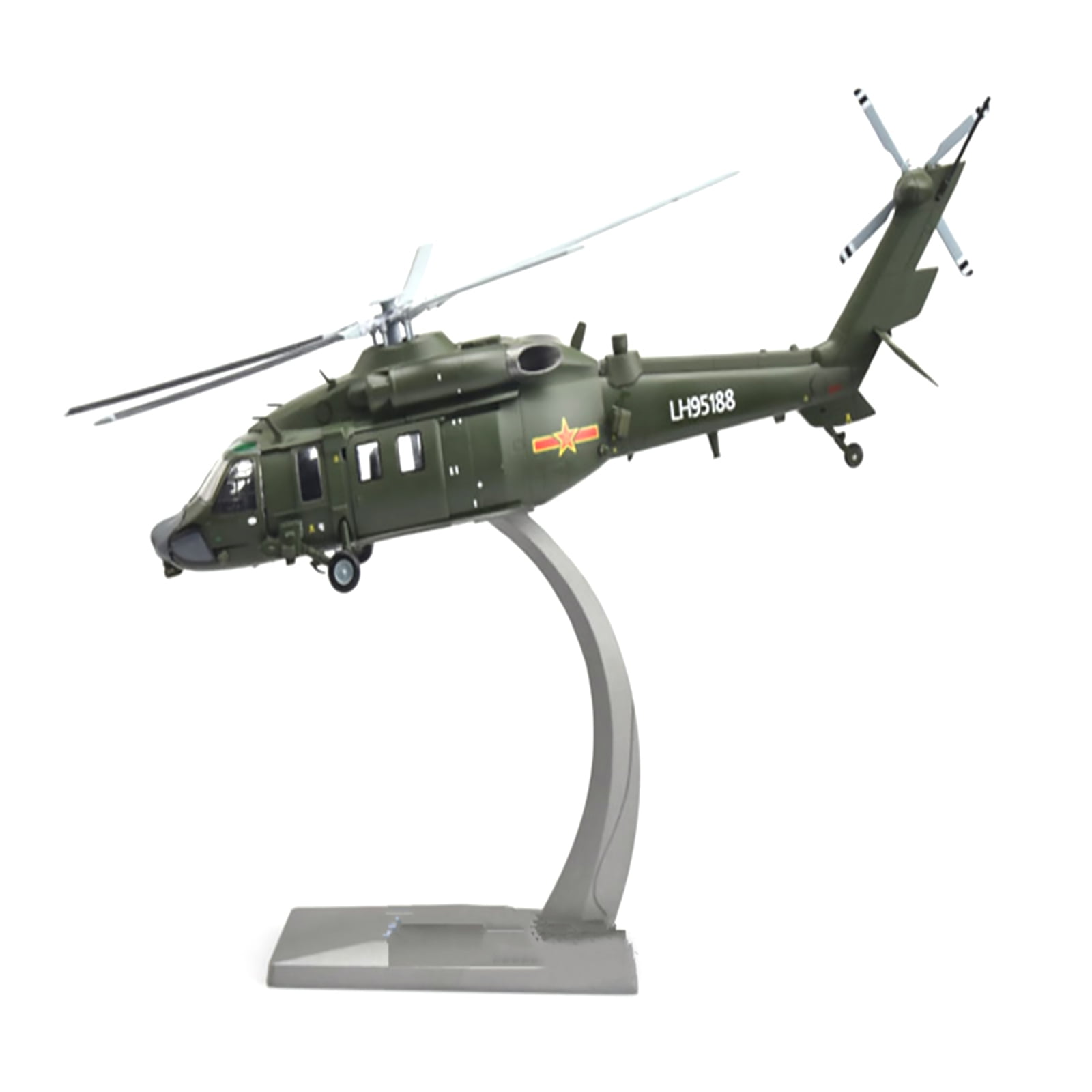 172 Scale Simulation Diecast Military Aircraft Model Armed Straight 20 Helicopter Model Z-20 Model Aviation Science Exhibition Model