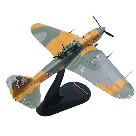 1:72 Scale Soviet Il-2 Fighter Alloy Aircraft Model Collectible Model for Aviation Enthusiasts