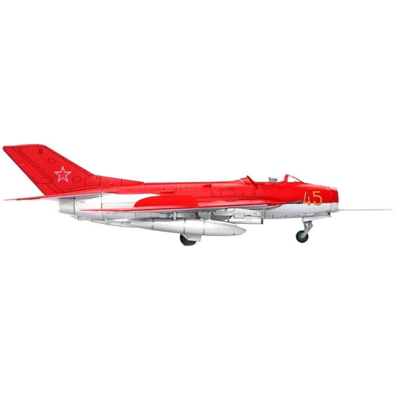 1:72 Scale Soviet MiG-19 Fighter Model Diecast for Desk Decoration and Aviation Enthusiasts