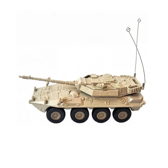 1 72 Scale Tank Assembly Model Kit for Kids and Adults for Desktop Display and Sandbox Play Yellow