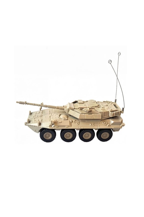 1 72 Scale Tank Assembly Model Kit for Kids and Adults for Desktop Display and Sandbox Play Yellow