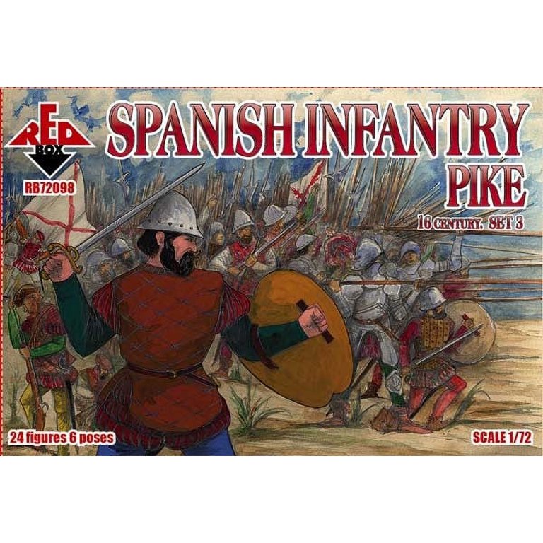 1/72 Spanish Infantry Pikemen XVI Century Set #3 (24)