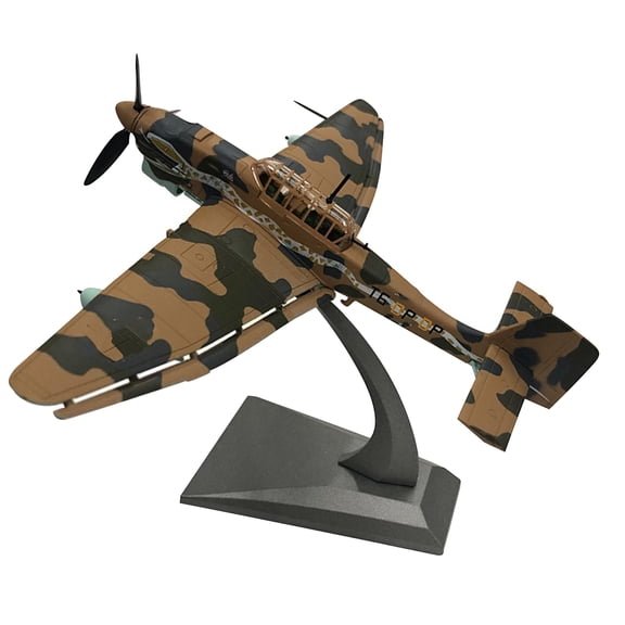 1:72 Stuka ju-87 Bomber Model Mini Model Toy Replica with Turnable Propellers and Wheels TAPDRA Accessories
