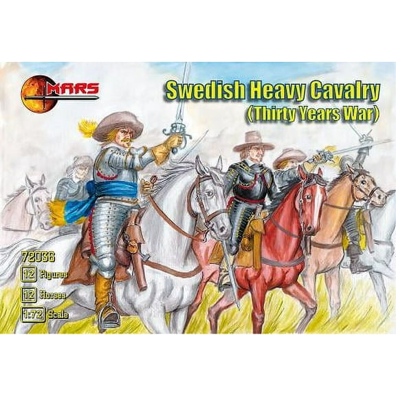 1/72 Thirty Years War Swedish Heavy Cavalry (12 Mtd)