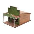 thumbnail image 1 of 1/72 Town Building Model Kit Wooden Paintable Puzzle for Scenery Layout Adult DIY Assembly, 1 of 9