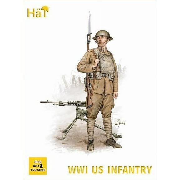 1/72 WWI US Infantry (80)