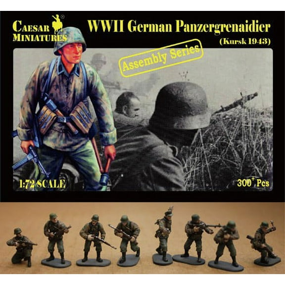 1/72 WWII German Panzergrenadier Kursk 1943 (16 multi-posed figs) (Kit)