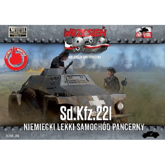 1/72 WWII SdKfz 221 German Light Armored Tank