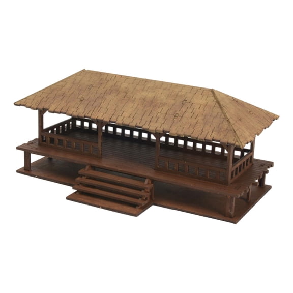 1/72 Wooden Cabin 3D Wooden Puzzle DIY Crafts House Mini Building Architectural Scene for Sand Table Architecture Model Decor