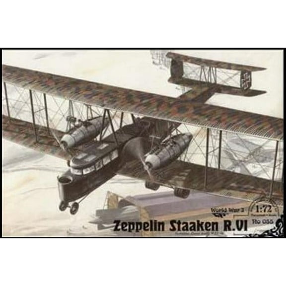 1/72 Zeppelin Staaken R VI (Schutte-Lanz Built R27/16) WWI German BiPlane Bomber