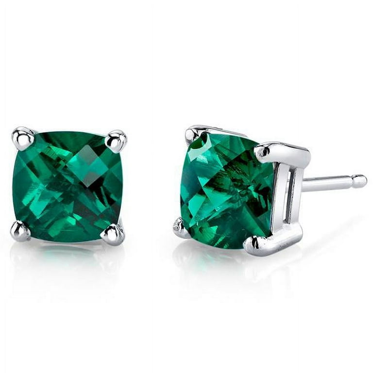 Walmart emerald best sale earrings